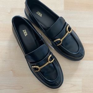 Zara buckled loafers